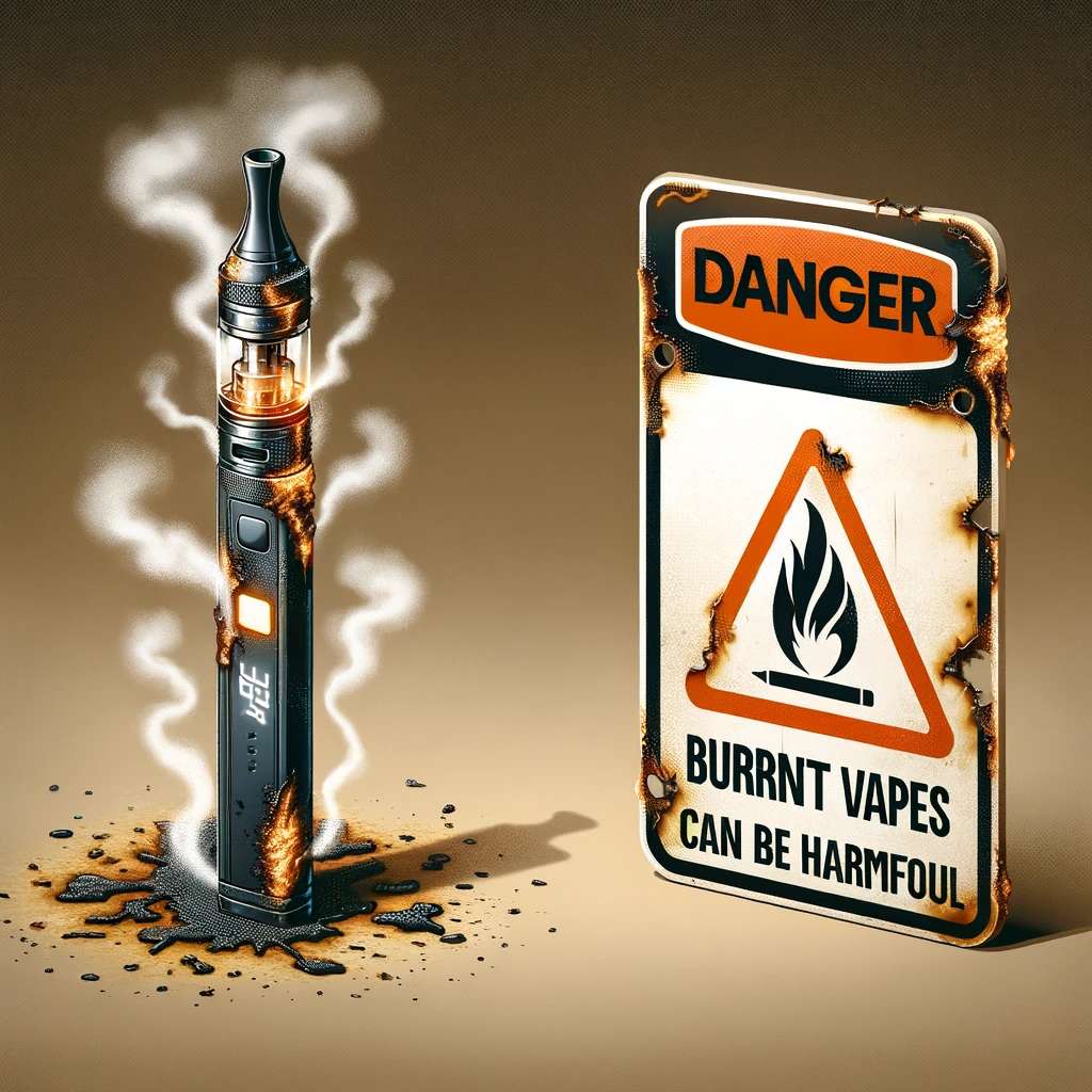 are burnt vapes dangerous